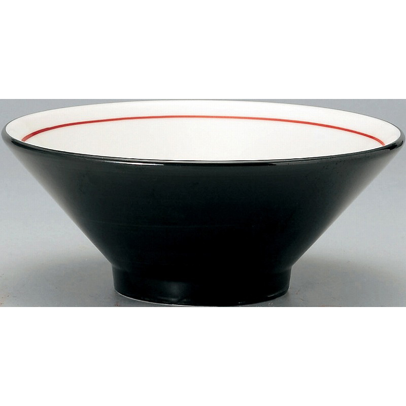 手巻丼 上絵付 切立高台20cm丼 黒巻 （名入れ対応・オリジナルどんぶり製作）【10-243-20】