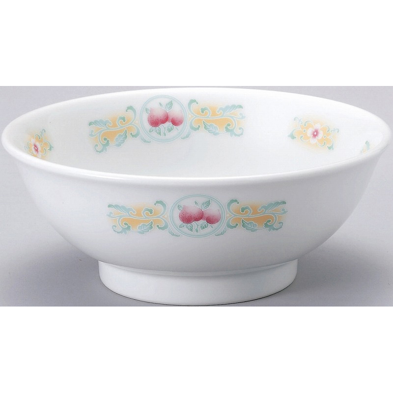 桃花源〈イングレーズ〉 反高台20cm丼 （名入れ対応・オリジナルどんぶり制作）【10-246-9】