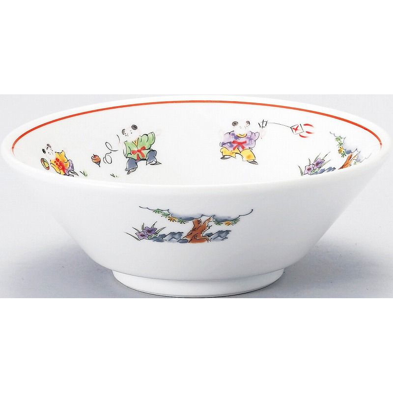 色絵唐子 切立20cm丼 （名入れ対応・オリジナル丼製作）【10-250-5】