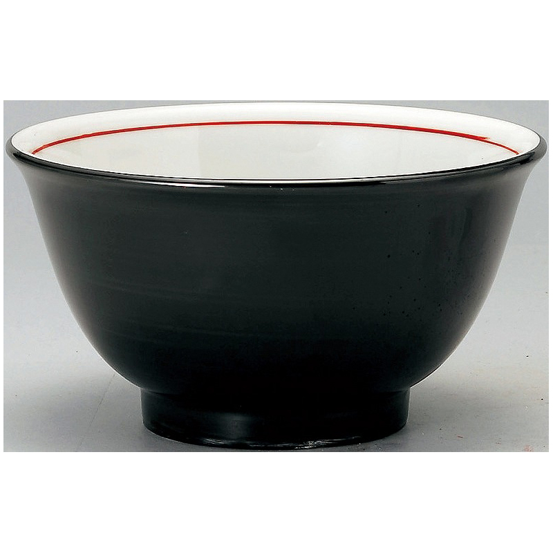 手巻丼 上絵付 反18cm深丼 黒巻 （名入れ対応・オリジナルどんぶり作成）【10-243-22】