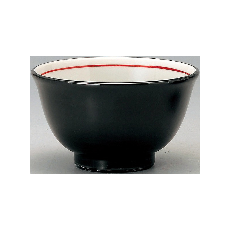 反14cm深丼 黒巻 （名入れ対応・オリジナルどんぶり製作）【10-243-25】